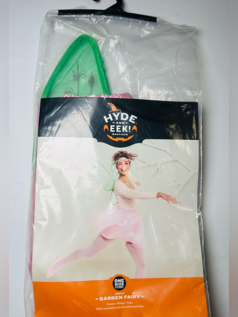 Hyde & Eek Adult Garden Fairy Costume Wings Tutu Crown One Size Halloween
